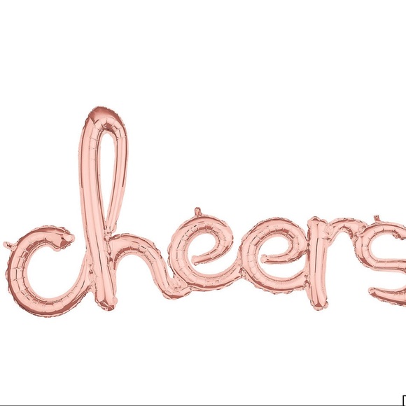 Other - New cheers rose gold banner